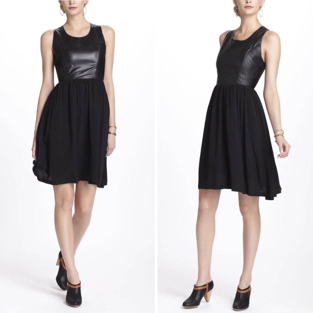 Anthropologie Mixed Materials Dress